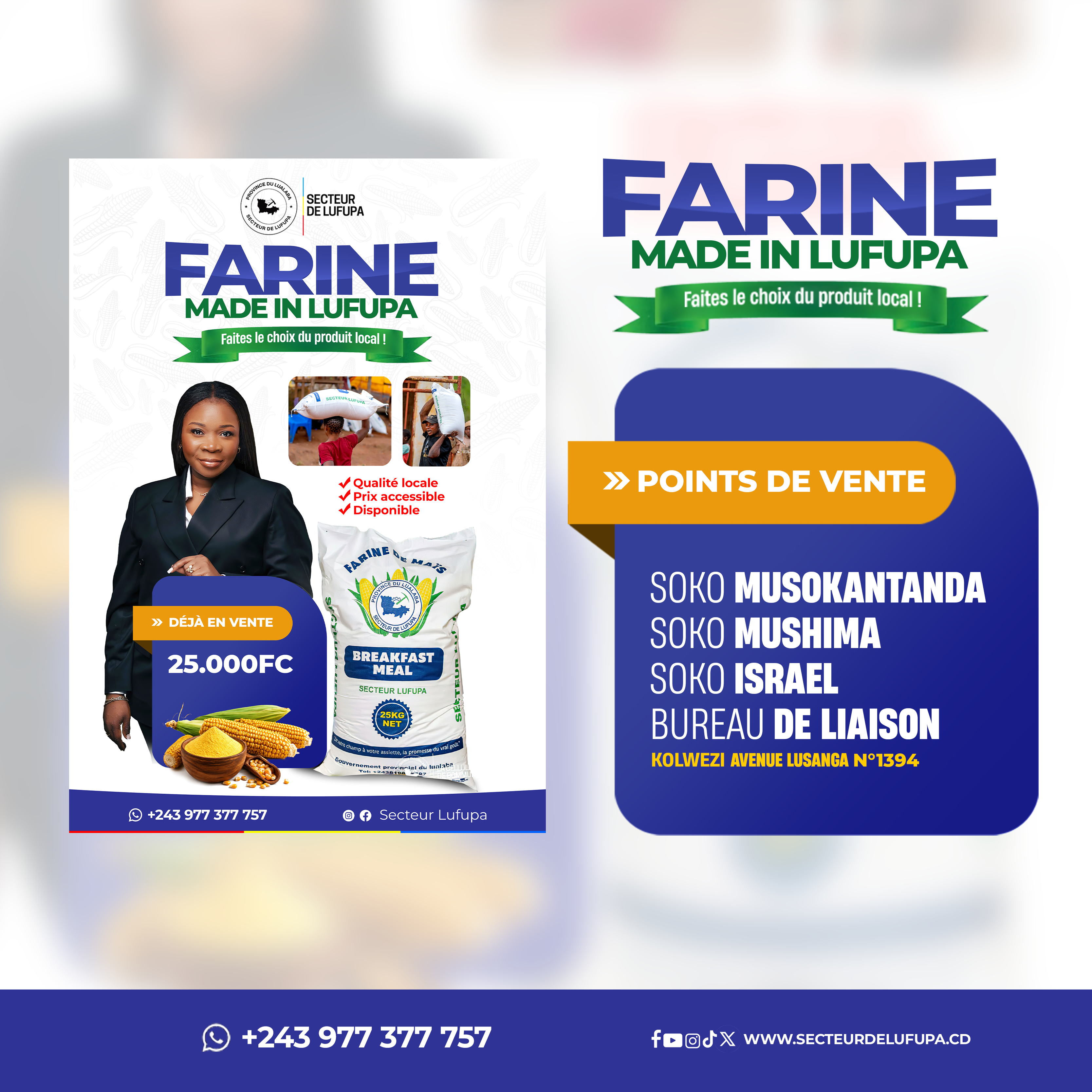 Farine Made in Lufupa : le Secteur de Lufupa mise sur la production locale et l’accessibilité